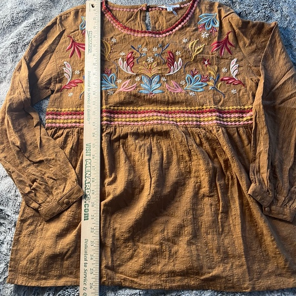 Andree by Unit Embroidered Blouse Large - Picture 3 of 9